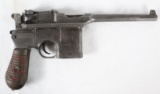 Mauser C96 Pistol w/ Red 9 Grips