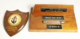 US Military Wooden Office Plaques (2)