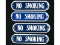 Lot of 4 Porcelain No Smoking Signs