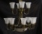 Contemporary 2 Tiers, 12 Lights Chandeliers (3)