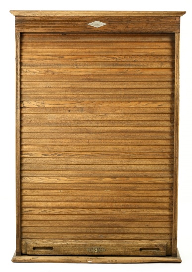 Rand McNally Railroad Ticket Case Tambour Front