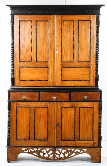 1880's Anglo Indian Rosewood Hutch