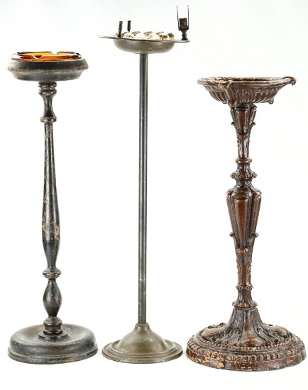 Lot of 3 Ashtray Stands