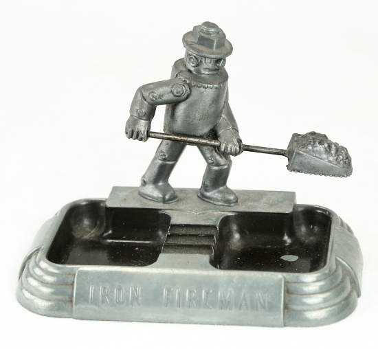 Vintage Iron Fireman Cast Iron Ashtray