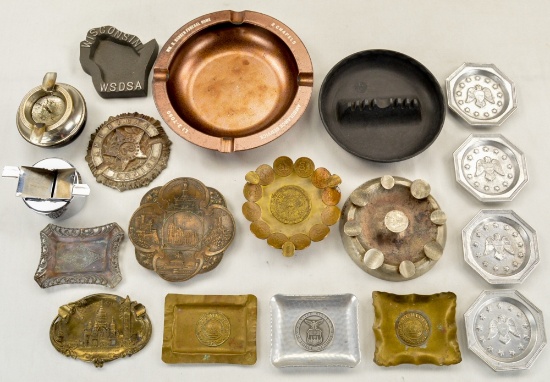 Lot of Metal Ashtrays