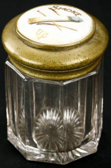 Glass Cigarette Display Jar