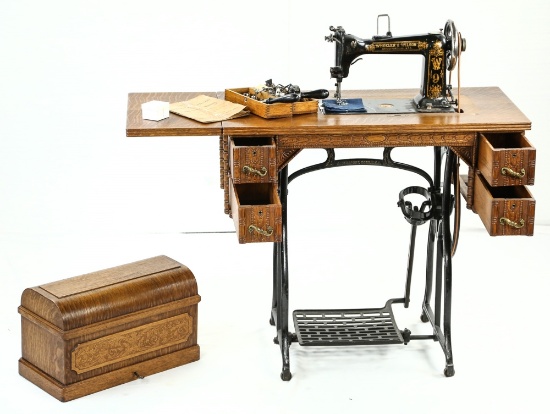 1888 Wheeler & Wilson #9 Oak Sewing Machine