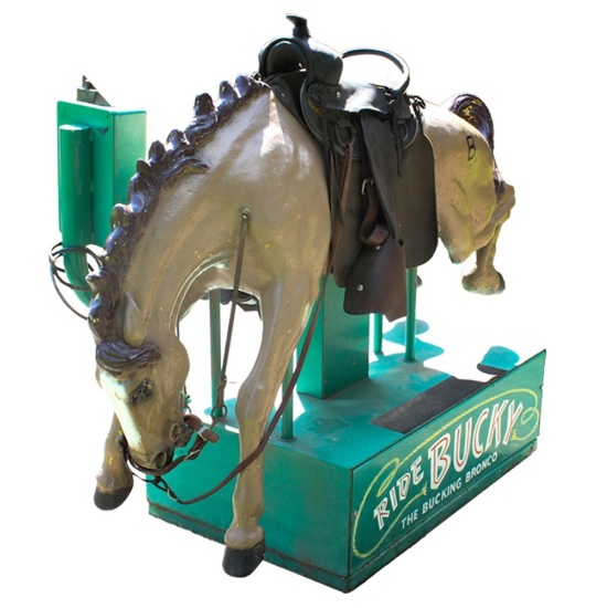"Bucky" The Bucking Bronco Coin Op Kiddie Ride