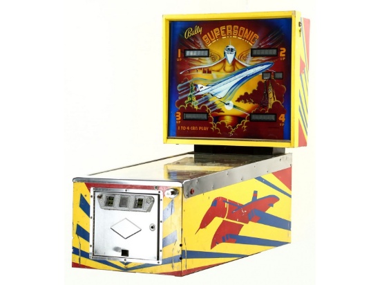 Bally's SuperSonic Pinball Machine