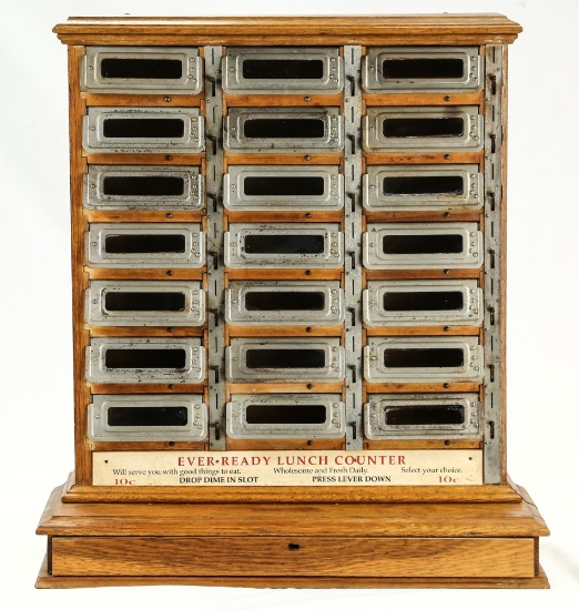 Vintage Ever Ready Lunch Counter Vending Machine