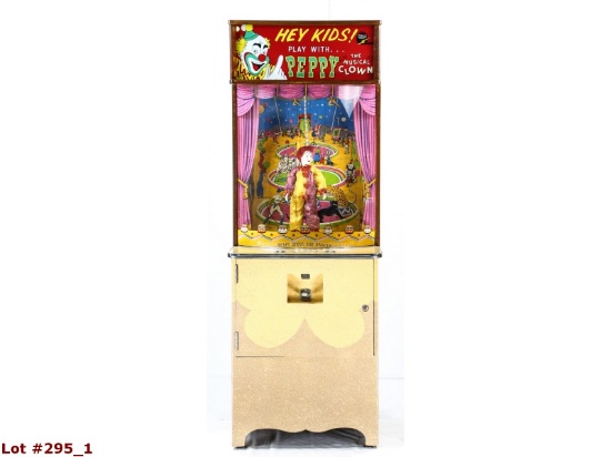1956 Peppy the Clown Coin Op Puppet Arcade Game