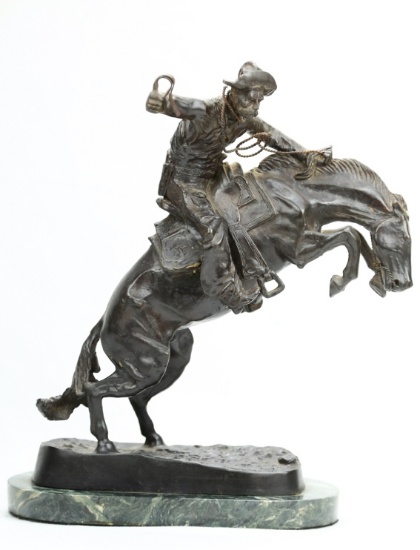 Bronze 'Bronco Buster' Sculpture