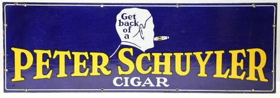 Porcelain Peter Schuyler Cigar Sign