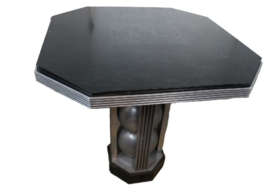 1933 Art Deco Pub/Pedestal Tables Pair