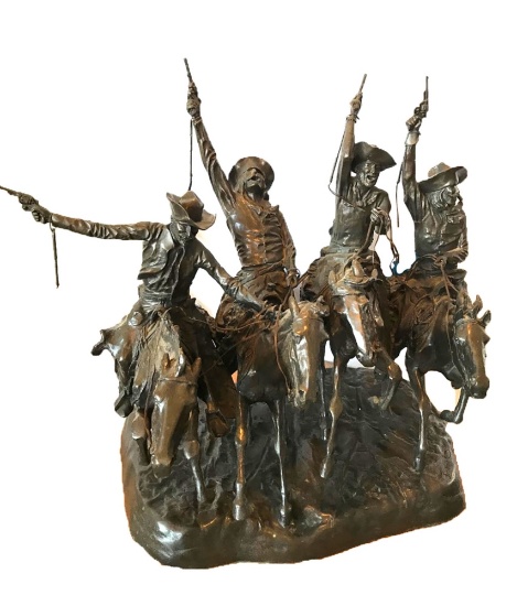 Frederic Remington Statue "Coming Through the Rye"