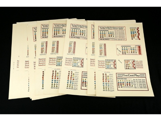 Slot Machine Payout Cards Uncut