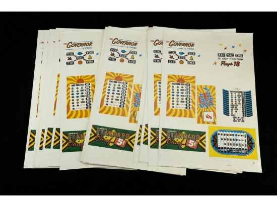 Slot Machine Payout Cards Uncut