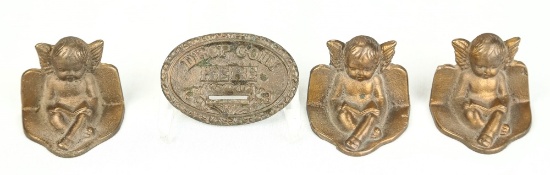 Four Brass Castings from Love Tester