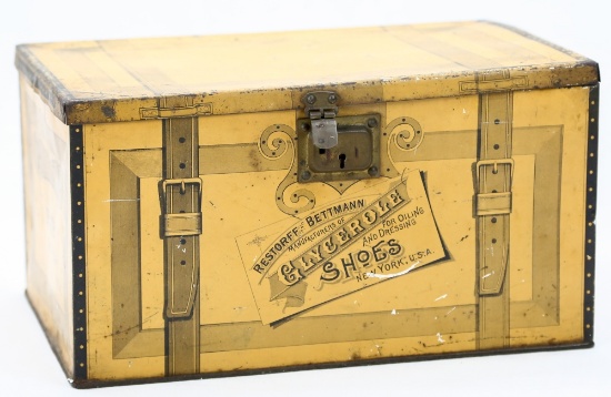Tin Litho Glycerol Shoe Dressing Display Box