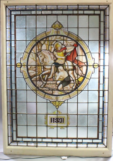 St. Martin of Tours Large Stained Glass Window