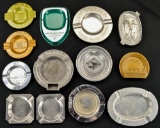 Lot of 13 Metallic Ashtrays