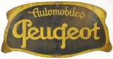 Early Tin Peugeot Automobiles Tin Sign