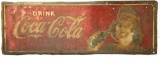 Drink Coca-Cola Embossed Tin Sign