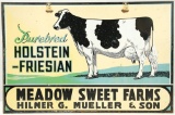 Double Sided Steel Purebred Holstein Sign