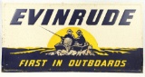 Evinrude Outboard Motors Self Embossed Steel Sign