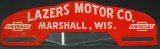 1930's Lazers Motor Co License Plate Topper
