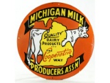 Michigan Milk Producers Porcelain Sign