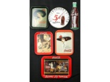 Coca Cola Trays and Thermometer