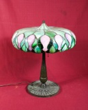 Duffner Kimberly Leaded Antique Lamp Tiffany Era