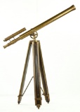 Brass Telescope on Tripod