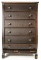 Mahogany Six Drawer Cylinder Record Cabinet