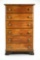 Oak Six Drawer Cylinder Record Cabinet