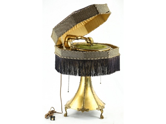 Capitol Phonograph Lamp & Shade