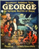 George the Supreme Master of Magic Circus Poster