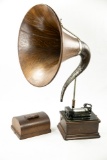 Edison Fireside Cylinder Phonograph w/Cygnet Horn