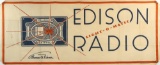 Edison Light-O-Matic Radio Linen Banner