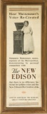 Framed Advertising Poster For the New Edison