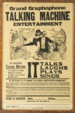 Framed Talking Machine Exhibition Poster