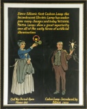 Maxfield Parish Edison Light Bulb Advertising Sign