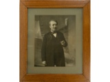 Large Framed Edison Photograph Dealer Display