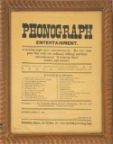 Framed Phonograph Entertainment Flyer