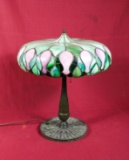 Duffner Kimberly Leaded Antique Lamp Tiffany-Era