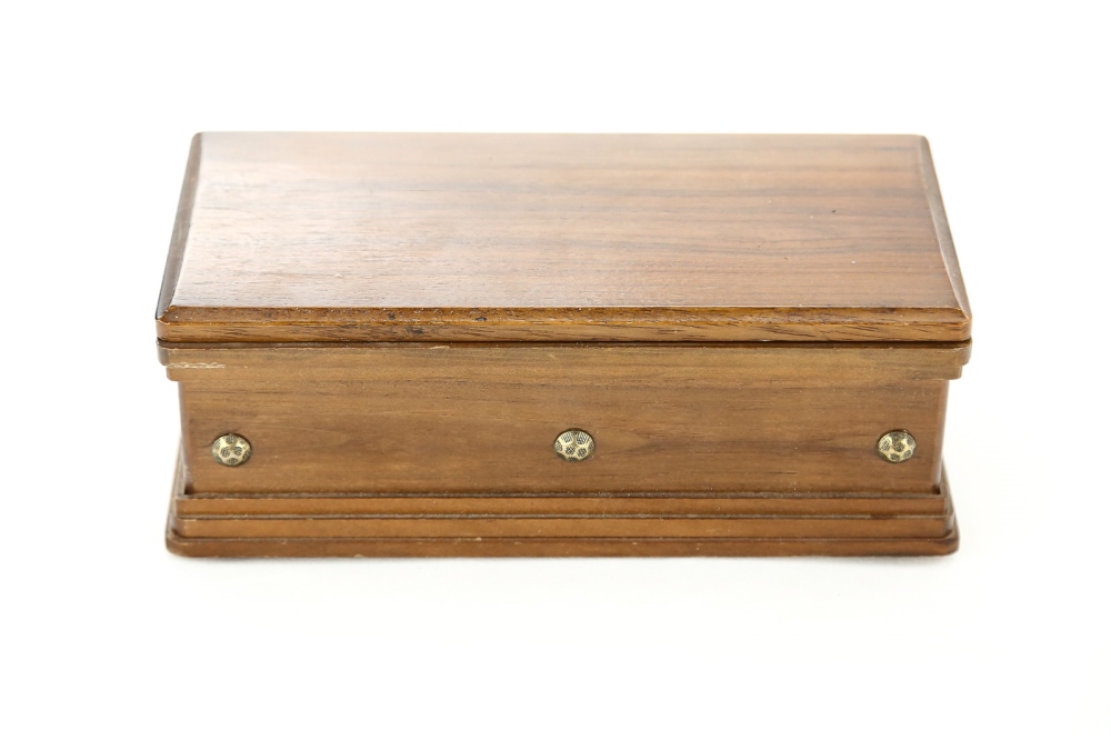 casket cigarette dispenser Reuge Walnut Casket Cigarette Dispenser Music Box