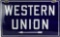 Western Union Original DS Porcelain Sign