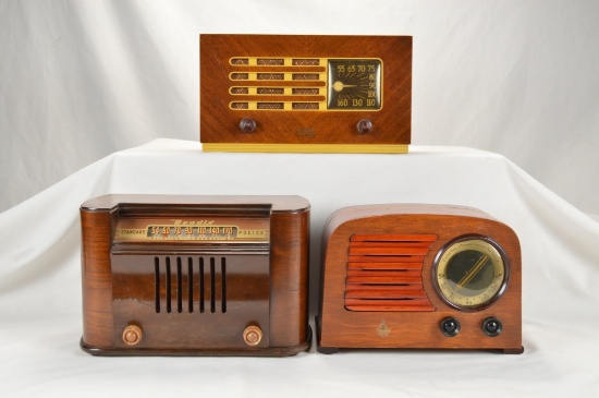 Philco, Emerson, & Bendix Wood Radios