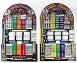 Wurlitzer Glass Slot Machine Faces (2 sets)